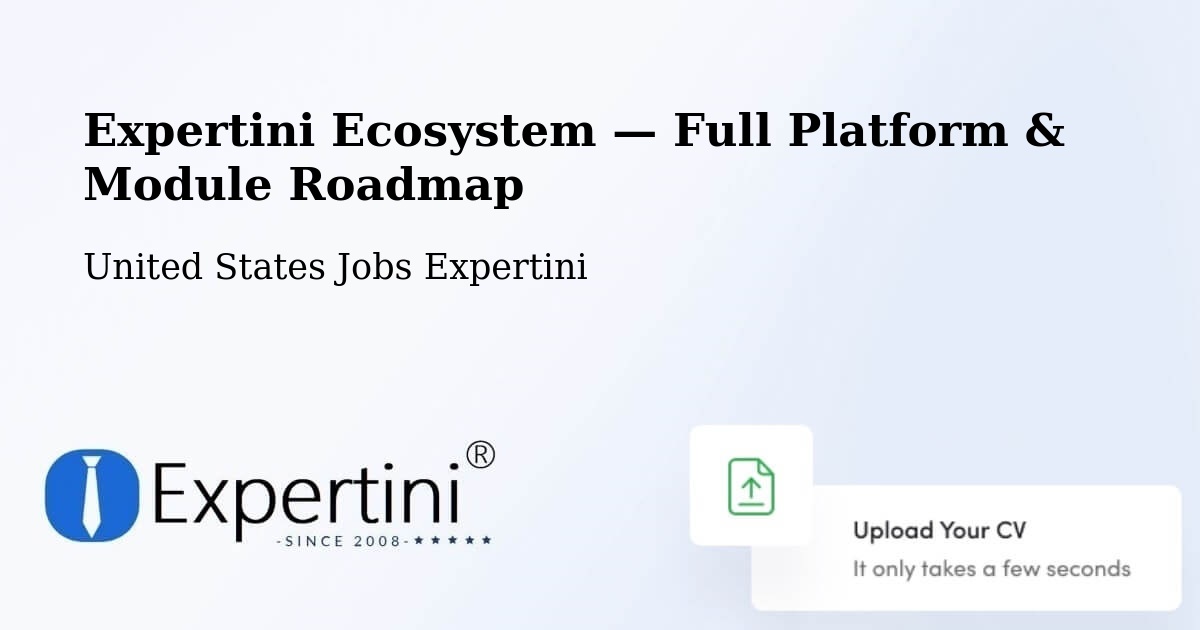 Expertini Ecosystem — Full Platform & Module Roadmap – Channelview